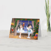 Cartes Pour Fêtes Annuelles Clara et le Noyer Maison Stahlbaum Ballet (Devant)