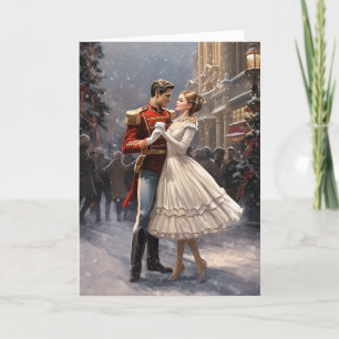 Cartes Pour Fêtes Annuelles Clara et Nutcracker Ballet Vintage Noël