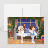 Cartes Pour Fêtes Annuelles Clara et Nutcracker le Stahlbaum House (Devant / Derrière)