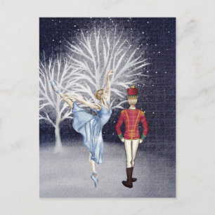 Cartes Pour Fêtes Annuelles Clara et Nutcracker Prince le pays de la neige