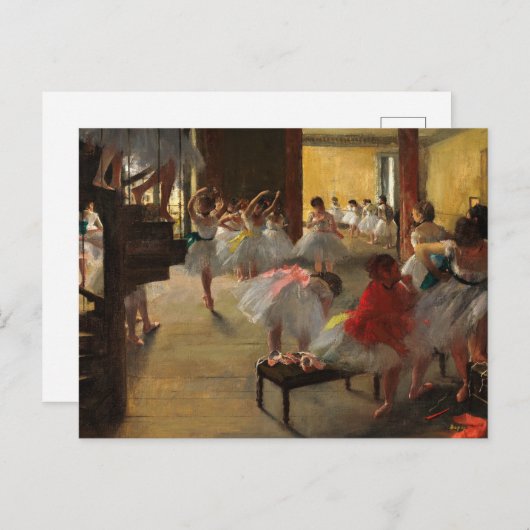Cartes Pour Fêtes Annuelles Classe de danse par Edgar Degas (Devant / Derrière)