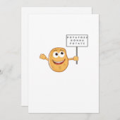 Cartes Pour Fêtes Annuelles Classe Patates Vont Patater (Jeu de mots sur les l (Devant / Derrière)