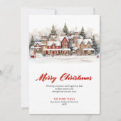 Cartes Pour Fêtes Annuelles Classic Artistic Winter Scene Greeting Card (Devant)