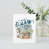 Cartes Pour Fêtes Annuelles Classic Beach Hut - Surfer's Bar & Drinks (Debout devant)