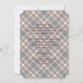 Cartes Pour Fêtes Annuelles Classic Blue Dark Green Red Plaid Pattern Holiday (Dos)