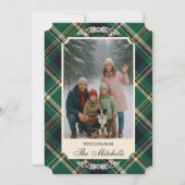 Cartes Pour Fêtes Annuelles Classic Green Blue Yellow Plaid Pattern (Devant)