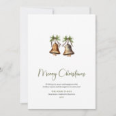 Cartes Pour Fêtes Annuelles Classic Script Font Printable Christmas Greeting  (Devant)