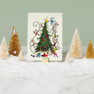 Cartes Pour Fêtes Annuelles Classic The Grinch Arbre de Noël