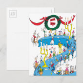 Cartes Pour Fêtes Annuelles Classic The Grinch | Joyeux Joyeux Fête (Devant / Derrière)