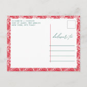 Cartes Pour Fêtes Annuelles Classique blanc Script Joyeux Noël Photo (Dos)