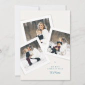 Cartes Pour Fêtes Annuelles classique élégant 4 photo collage joyeux noël (Devant)