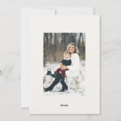 Cartes Pour Fêtes Annuelles classique élégant 4 photo collage joyeux noël (Dos)