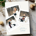 Cartes Pour Fêtes Annuelles classique élégant 4 photo collage joyeux noël<br><div class="desc">***cette conception fait partie d'une collection correspondante*** _________________________ ce modèle de conception est entièrement modifiable / personnalisable par vous le client - cliquez sur personnaliser un autre bouton si vous souhaitez déplacer, ajouter, supprimer ou apporter des modifications importantes à la conception ___________________________________________________ si vous avez des questions sur le DESIGN...</div>
