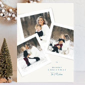 Cartes Pour Fêtes Annuelles classique élégant 4 photo collage joyeux noël