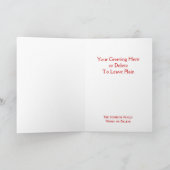 Cartes Pour Fêtes Annuelles Classique Jolly Santa Claus Visage Personnalisé No (Intérieur)