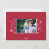 Cartes Pour Fêtes Annuelles Classique | Joyeuse photo de Noël (Dos)