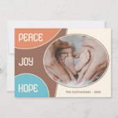 Cartes Pour Fêtes Annuelles Classique Joyeuses Fêtes d'amour moderne (Devant)