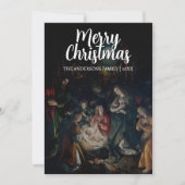 Cartes Pour Fêtes Annuelles Classique Joyeux Noël Nativité De Vos (Devant)