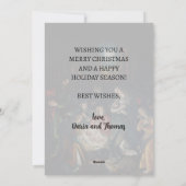 Cartes Pour Fêtes Annuelles Classique Joyeux Noël Nativité De Vos (Dos)