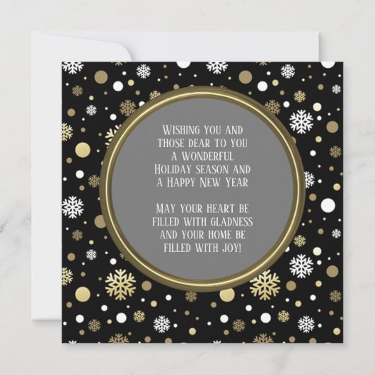 Cartes Pour Fêtes Annuelles Classique Moderne Amour Fêtes Saisons Salutations (Dos)