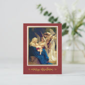 Cartes Pour Fêtes Annuelles Classique Nativité Angels Musique "Joyeux Noël" (Debout devant)