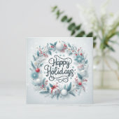 Cartes Pour Fêtes Annuelles Classique Personnalisé (Debout devant)