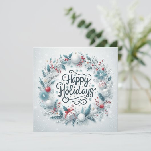 Cartes Pour Fêtes Annuelles Classique Personnalisé (Debout devant)