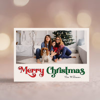Classique Simple Joyeux Noël Grande Photo