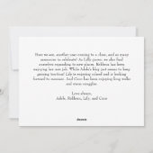 Cartes Pour Fêtes Annuelles Classique Simple Joyeux Noël Quatre Photo (Dos)