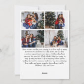 Cartes Pour Fêtes Annuelles Classique Simple Joyeux Noël Vertical Dix Photo (Dos)