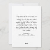 Cartes Pour Fêtes Annuelles Classique Simple Joyeux Noël Vertical Quatre Photo (Dos)