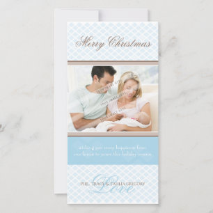 Cartes Pour Fêtes Annuelles CLASSY HOLIDAY PHOTOCARD :: diamants doux 5