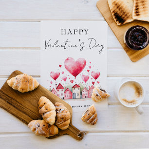 Cartes Pour Fêtes Annuelles Classy Valentine's Day Immobilier Promotionnel