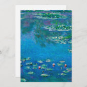 Cartes Pour Fêtes Annuelles Claude Monet (Devant / Derrière)
