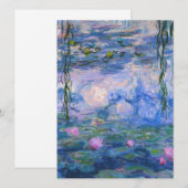 Cartes Pour Fêtes Annuelles Claude Monet - Lys à eau, 1916 (Devant / Derrière)