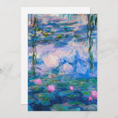 Cartes Pour Fêtes Annuelles Claude Monet - Lys d'eau 1919 (Devant / Derrière)