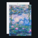 Cartes Pour Fêtes Annuelles Claude Monet - Lys d'eau 1919<br><div class="desc">Claude Monet - Water Lilies 1919. La célèbre peinture artistique.</div>