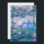 Cartes Pour Fêtes Annuelles Claude Monet - Lys d'eau 1919<br><div class="desc">Claude Monet - Water Lilies 1919. La célèbre peinture artistique.</div>