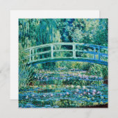 Cartes Pour Fêtes Annuelles Claude Monet - Nappes D'Eau Et Pont Japonais (Devant / Derrière)