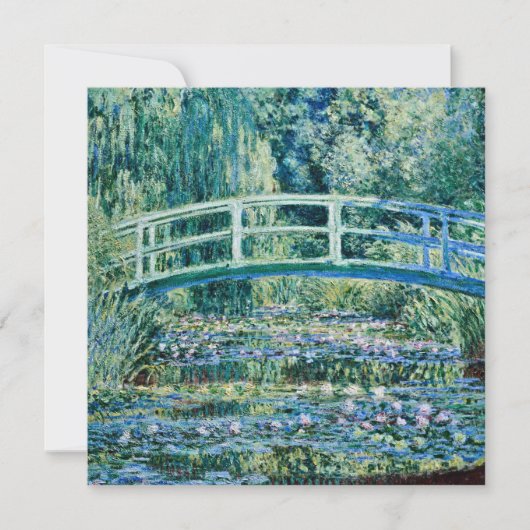 Cartes Pour Fêtes Annuelles Claude Monet - Nappes D'Eau Et Pont Japonais (Devant)