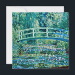 Cartes Pour Fêtes Annuelles Claude Monet - Nappes D'Eau Et Pont Japonais<br><div class="desc">Claude Monet - Nappes D'Eau Et Pont Japonais (1899)</div>