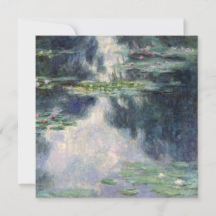Cartes Pour Fêtes Annuelles Claude Monet - Water Lilies, 1907