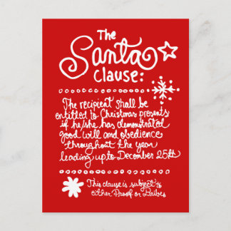 Cartes Pour Fêtes Annuelles Clause SANTA Rouge