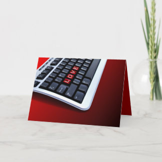 Cartes Pour Fêtes Annuelles Clavier d'amour