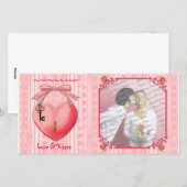 Cartes Pour Fêtes Annuelles Clé de mon coeur (Devant / Derrière)