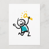 Cartes Pour Fêtes Annuelles Clé dorée (Devant)