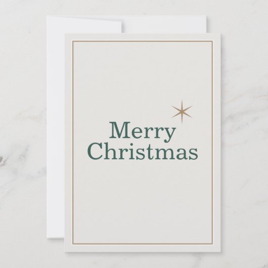 Cartes Pour Fêtes Annuelles Clean & Minimalist Merry Christmas (Devant)