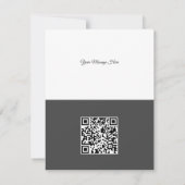 Cartes Pour Fêtes Annuelles Clean White Entreprise QR Code Heart Love (Dos)