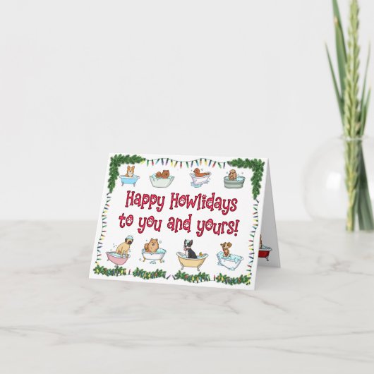 Cartes Pour Fêtes Annuelles Cleanest Pup LLC (Devant)