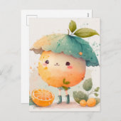 Cartes Pour Fêtes Annuelles Clementine (Devant / Derrière)